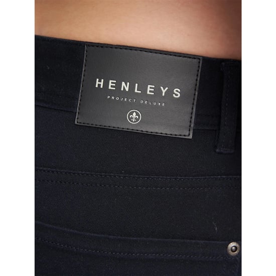 Henleys Heren Visit Chinos (Zwart) - Image 3