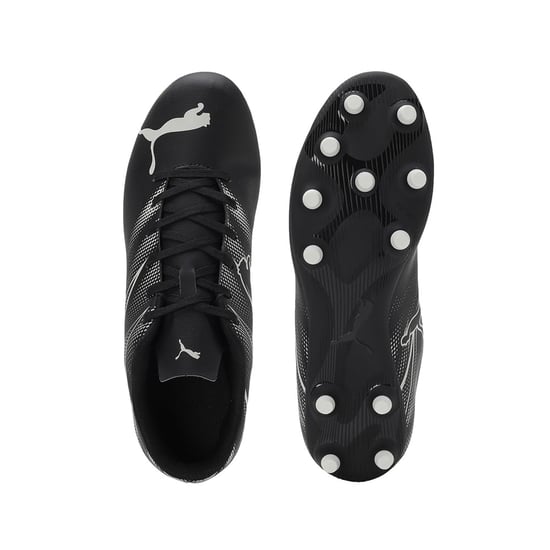 Puma Heren Attacanto FG/AG Voetbalschoenen (Zwart/Zilver) - Image 3