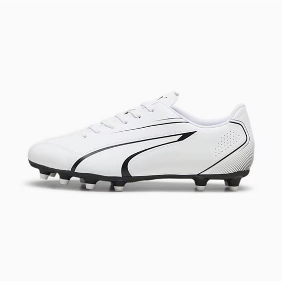 Puma Kinder/Kinder Vitoria Voetbalschoenen (Wit/zwart) - Image 1