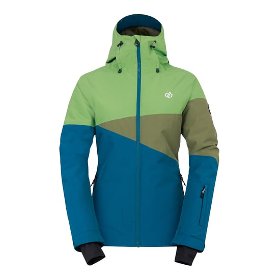 Dare 2B Womens/Ladies Ice III Ski Jacket (Piquant Green/Moroccan Blue) - Image 1