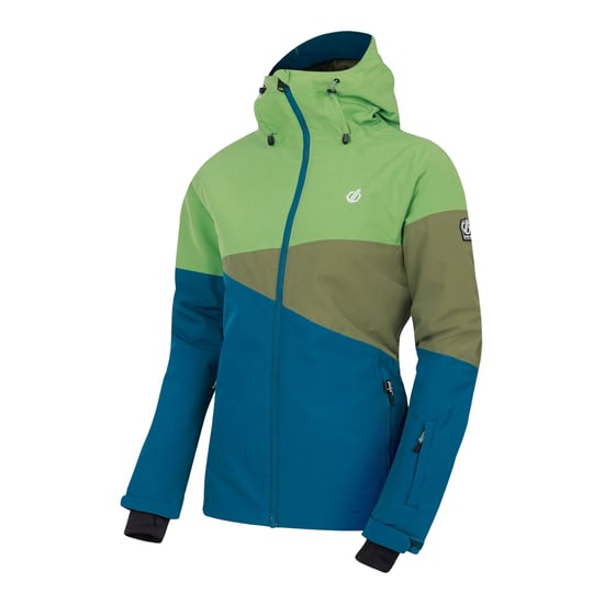 Dare 2B Womens/Ladies Ice III Ski Jacket (Piquant Green/Moroccan Blue) - Image 3
