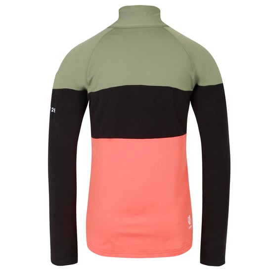 Dare 2B Childrens/Kids Emergent III Core Stretch Midlayer (Olivine Green/Black) - Image 2