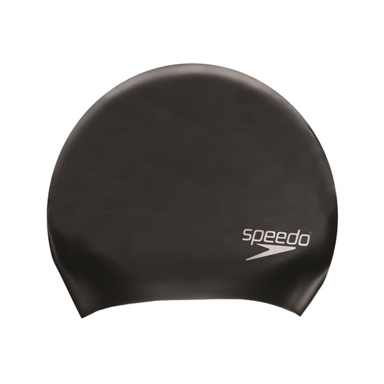 Speedo Unisex Zwemcap Lang Haar Volwassenen (Zwart) - Image 1