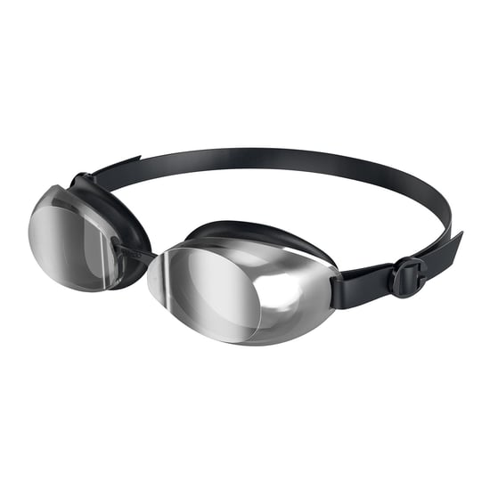 Speedo Unisex Adult Jet 2.0 Mirror Swimming Goggles (Black/Silver) - Image 2