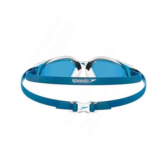 Speedo Unisex zwembril Hydropulse Smoke voor volwassenen (Blauw/zilver) - Image 2