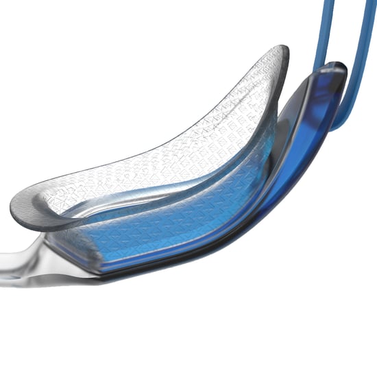 Speedo Unisex zwembril Hydropulse Smoke voor volwassenen (Blauw/zilver) - Image 3