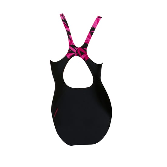 Speedo Dames/dames Hyperboom Splice Eco Endurance+ One Piece Swimsuit (Zwart/roze) - Image 3