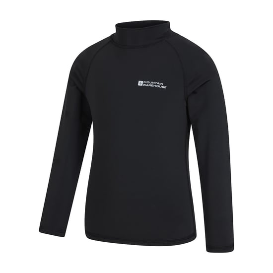 Mountain Warehouse Rash Top met lange mouwen voor kinderen/Kinderen (Zwart) - Image 2