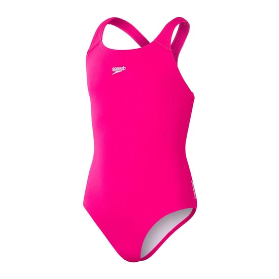 Speedo Girls Medalist Endurance+ One Piece Swimsuit (Pink) - Image 1