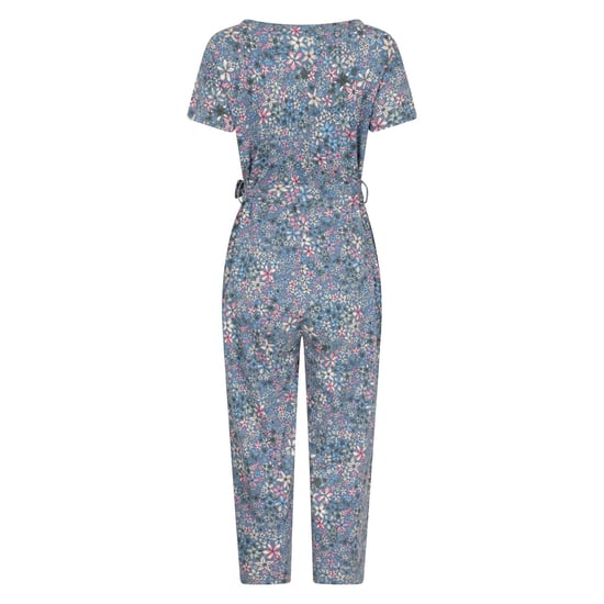 Mountain Warehouse Jumpsuit Santorini med blommig omlott för damer/damer (Grått) - Image 2