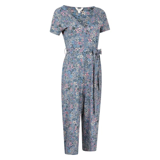 Mountain Warehouse Jumpsuit Santorini med blommig omlott för damer/damer (Grått) - Image 3