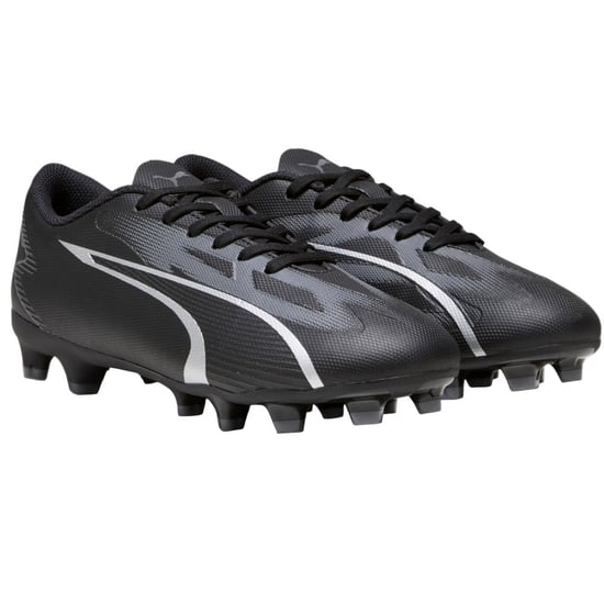 Puma Childrens/Kids Ultra Play Football Boots (Black/Silver) - Image 1