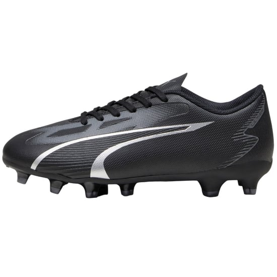 Puma Childrens/Kids Ultra Play Football Boots (Black/Silver) - Image 2