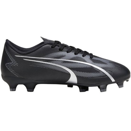 Puma Childrens/Kids Ultra Play Football Boots (Black/Silver) - Image 3
