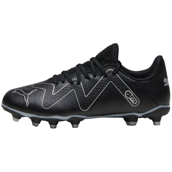 Puma Kinder/kinder Future Play Voetbalschoenen (Zwart/Zilver) - Image 2