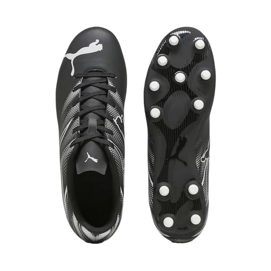 Puma Attacanto voetbalschoenen voor kinderen (Zwart/Zilver) - Image 2