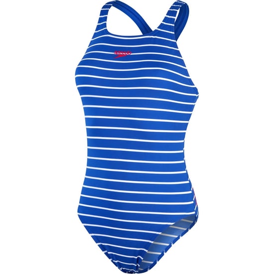 Speedo Dames/Dames Medalist ééndelig badpak (Blauw/Wit) - Image 1