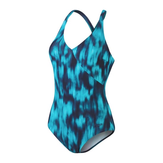 Speedo Dames/Dames Lexi Tie Dye Eendelig Zwempak (Blauwe Marine) - Image 1