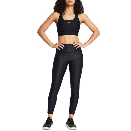 Under Armour Dames/Dames HeatGear bedrukte enkellange legging (Zwart) - Image 4