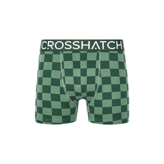 Crosshatch Heren Bresler Boxershorts (Set van 3) (Groen) - Image 2