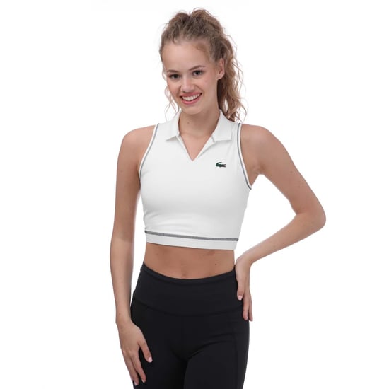 Lacoste Womens/Ladies Polo Sports Bra (White) - Image 1