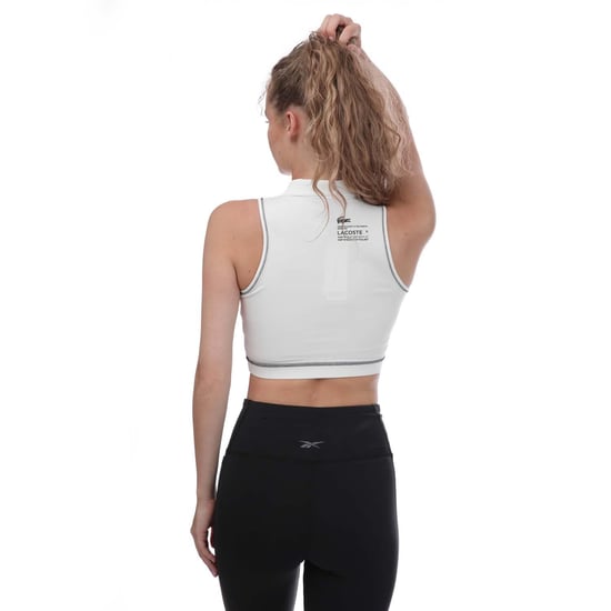Lacoste Womens/Ladies Polo Sports Bra (White) - Image 2