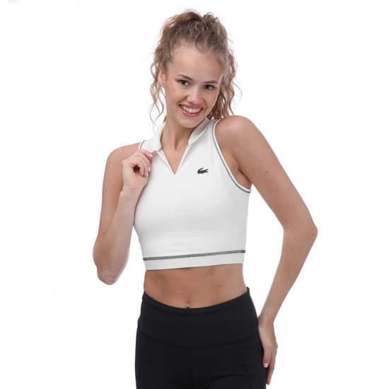 Lacoste Womens/Ladies Polo Sports Bra (White) - Image 3