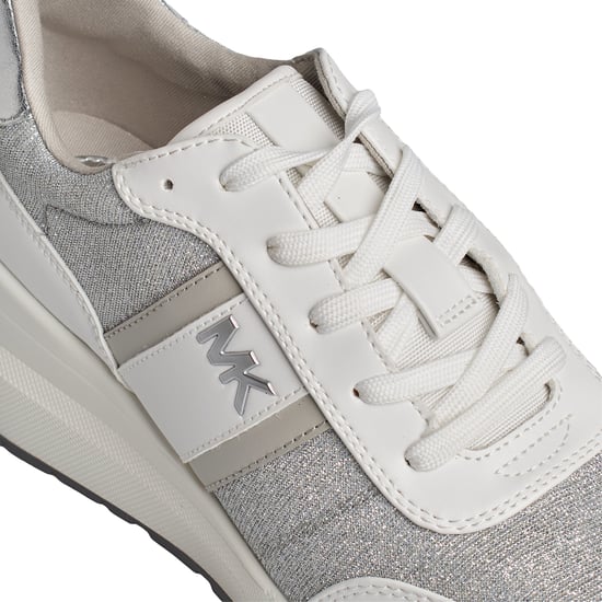 Mabel Dames Sneakers van Leer en Mesh met Glimmende Ketting 43S4MBFSBD - Image 2