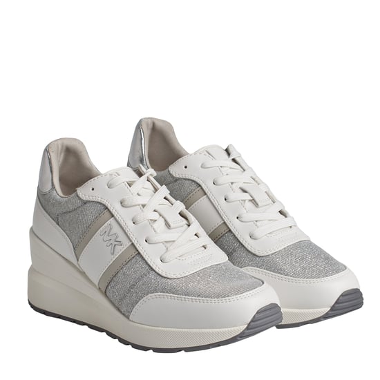 Mabel Dames Sneakers van Leer en Mesh met Glimmende Ketting 43S4MBFSBD - Image 5