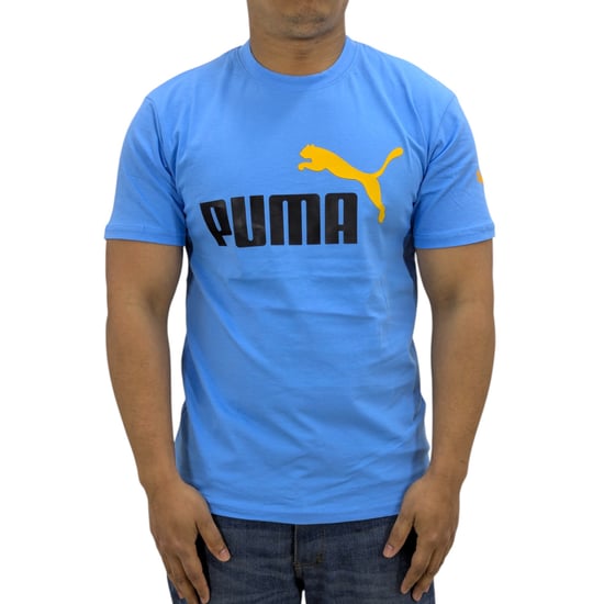 Puma Mens T Shirt Essentials Logo Crew Neck Pullover Short Sleeve Casual Cotton - Image 1