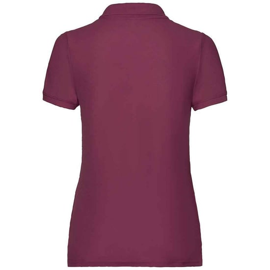 Fruit of the Loom Womens/Ladies Lady Fit Piqué Polo Shirt (Burgundy) - Image 2