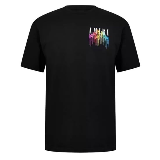 Amiri MA Drip Collage Design Black T-Shirt - Image 1