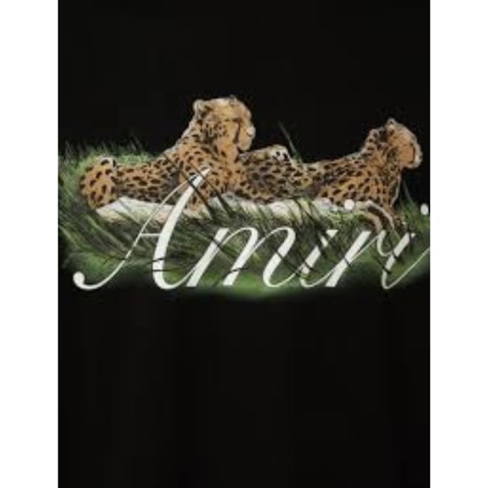 Amiri Cheetah-logo zwart T-shirt - Image 3