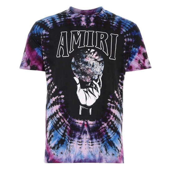 Amiri Crystal Ball SS-logo tie-dye paars T-shirt - Image 1