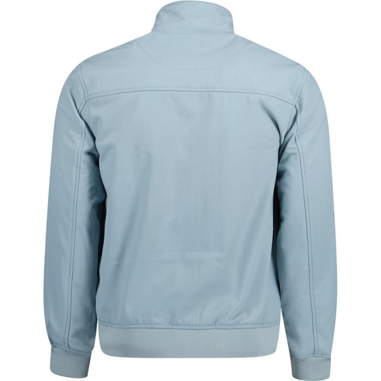 Lyle & Scott met fleece gevoerde blauwe jas met trechterhals - Image 3