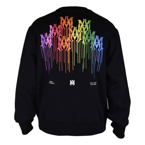 Amiri MA Drip Collage-logo zwart sweatshirt - Image 2