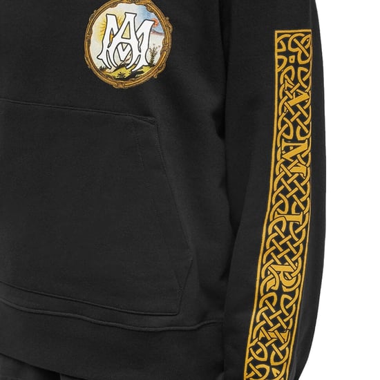 Amiri Lanscape Frame Design Black Hoodie - Image 3