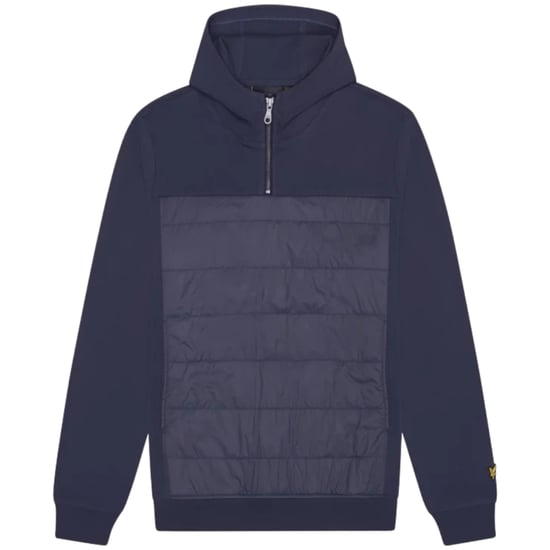 Lyle & Scott hybride nachthoodie met interlock-panelen - Image 1