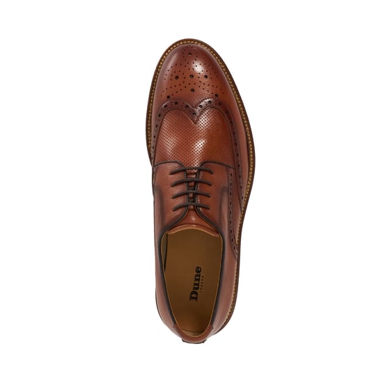 Dune Mens Benidictus - Nubuck Lace-Up Brogues - Image 4