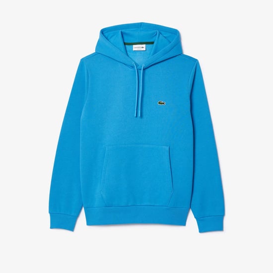 Men's Lacoste Organic Cotton Hoodie in Blue - Image 4