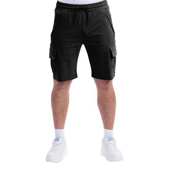 D-Rock Mens Cargo Shorts with Elastic Waistband - Image 1