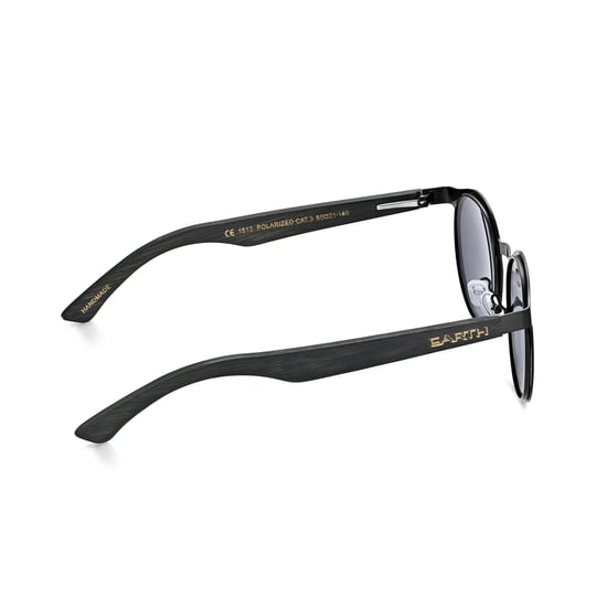 Earth Wood Reine Polarized Sunglasses - Black/Black - Image 3