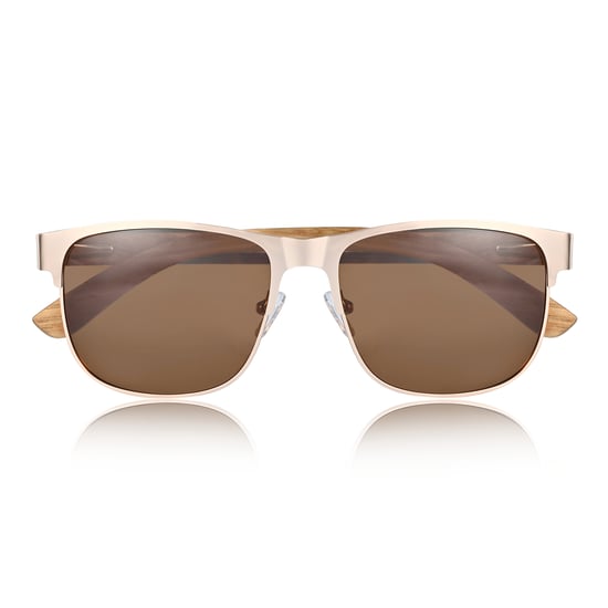 Earth Wood Troon Polarized Sunglasses - Zebra/Brown - Image 2