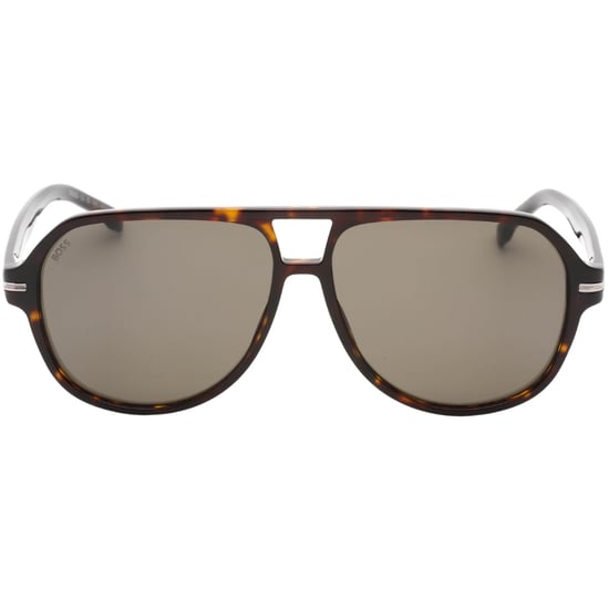 Hugo Boss Havana Bruine Zonnebril met Grijze Lens - Image 1