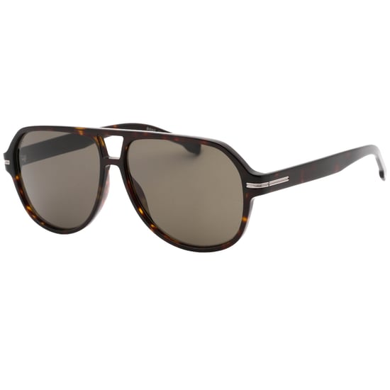 Hugo Boss Havana Bruine Zonnebril met Grijze Lens - Image 2