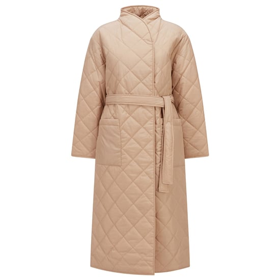 Dames Jas Boss Palotta in Beige - Image 3