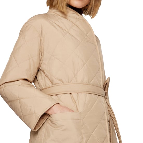 Dames Jas Boss Palotta in Beige - Image 4