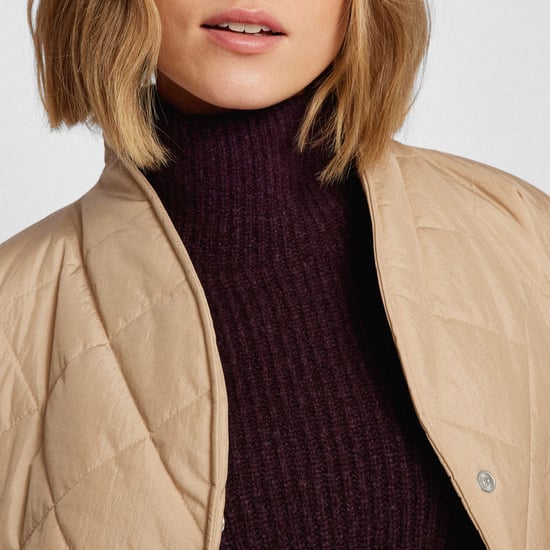 Dames Jas Boss Palotta in Beige - Image 5