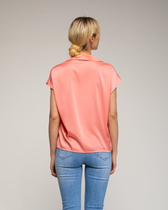 Blouse met V-hals en revers - Image 2