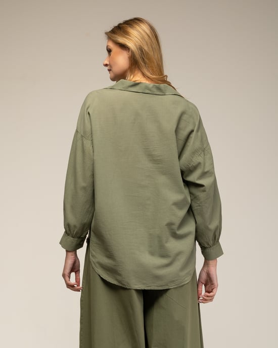 Oversized katoenen overhemd - Image 2